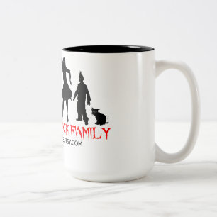 Zombie-Familien-Tasse Zweifarbige Tasse