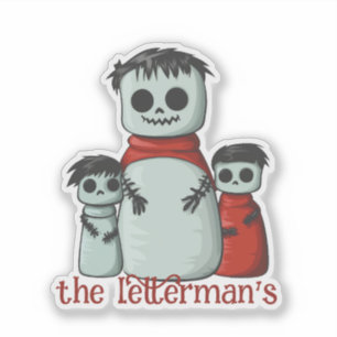 Zombie Family Aufkleber