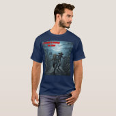 Zombie Farmer – Creepy Corn Harvest Farm Scene T-Shirt (Vorne ganz)