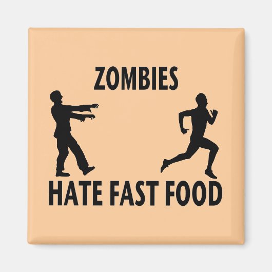 Zombie Fast Food Magnet (Vorne)