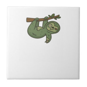 Zombie Faultier Classic T-Shirt Fliese