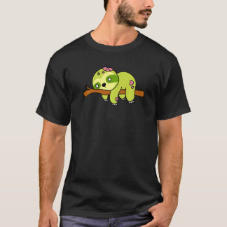 Zombie Faultier Halloween Tier Süßes Monster Grafi T-Shirt