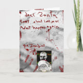 Zombie Feiertagskarte (Vorderseite)