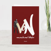 Zombie Feiertagskarte (Rückseite)