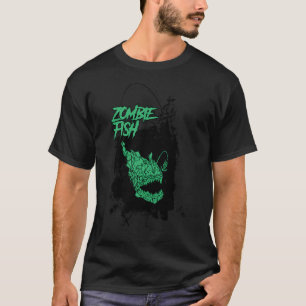 Zombie-Fisch-Angler-Geschenk T-Shirt