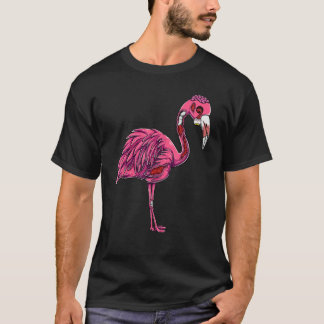 Zombie Flamingo Gruseliger Halloween-Kostüm Wo T-Shirt