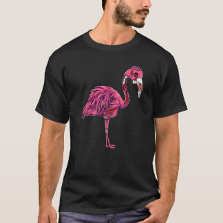 Zombie Flamingo Gruseliger Halloween-Kostüm Wo T-Shirt