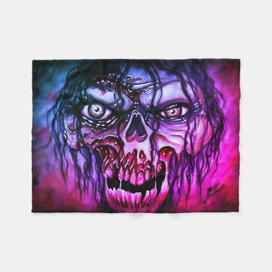 Zombie Fleecedecke (Vorderseite (Horizontal))