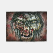 Zombie Fleecedecke (Vorderseite (Horizontal))