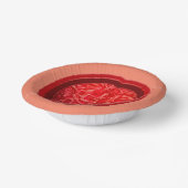 Zombie Food Brain Halloween Pappteller (Gewinkelt)