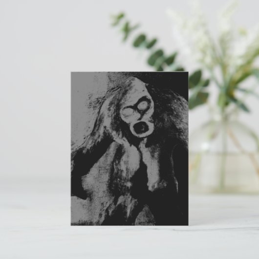 Zombie Freak Postkarte (Stehend Vorderseite)