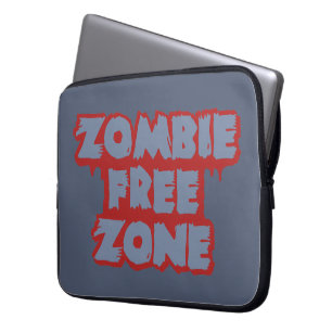 Zombie Free Zone benutzerdefinierte Laptop-Hülle Laptopschutzhülle