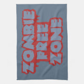 Zombie Free Zone Küchentuch (Vertikal)