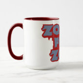 Zombie Free Zone Tasse - wählen Sie Stil & Farbe (Links)