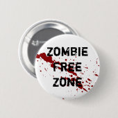 Zombie-Freihafengebiet Button (Vorne & Hinten)