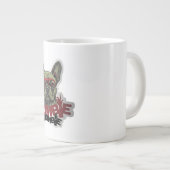Zombie Frenchie Jumbo-Tasse (Vorderseite Rechts)