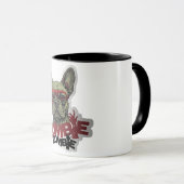 Zombie Frenchie Tasse (VorderseiteRechts)