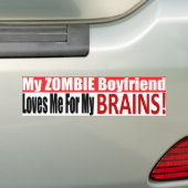 Zombie-Freund-Autoaufkleber Autoaufkleber (Auf Auto)