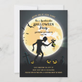 Zombie Friedhof Halloween-Party Einladung (Vorderseite)