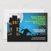 Zombie-Friedhof-Halloween-Party Einladung (Rückseite)