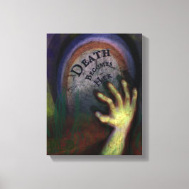 Zombie Friedhof Hand Spuk Kunst Leinwanddruck