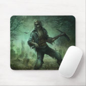 Zombie-Friedhof, Mausunterlage Mousepad (Mit Mouse)