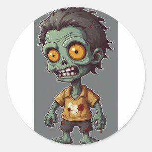 Zombie Friends Kollektion Runder Aufkleber