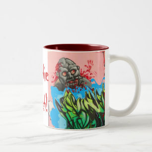 Zombie frisch! Kaffee-Tasse (1) Zweifarbige Tasse