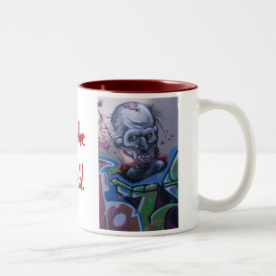 Zombie frisch! Kaffee-Tasse (2) Zweifarbige Tasse
