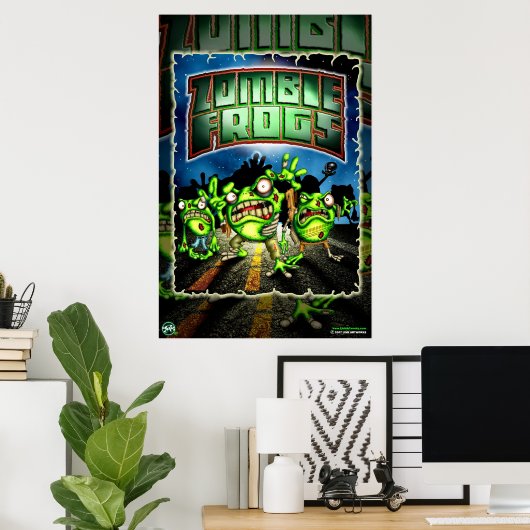 Zombie Frogs Poster (Heimbüro)
