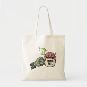 Zombie Fuel Brain Coffee Halloween Funny Tragetasche