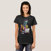 Zombie-Führungskraft: Arbeitsüberstunden | Hallowe T-Shirt (Vorne ganz)
