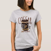 Zombie Funny mit genug Kaffee T-Shirt (Vorderseite)