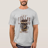 Zombie Funny mit genug Kaffee T-Shirt (Vorderseite)