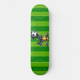 Zombie-Fußballspieler Ein letzter Tritt Skateboard