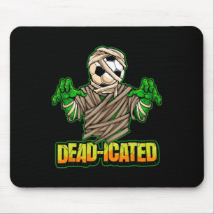 Zombie-Fußballspieler Grusel-Fußball Halloween  Mousepad