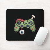 Zombie-Gamer-Controller mit Augapfel und Halloween Mousepad (Mit Mouse)