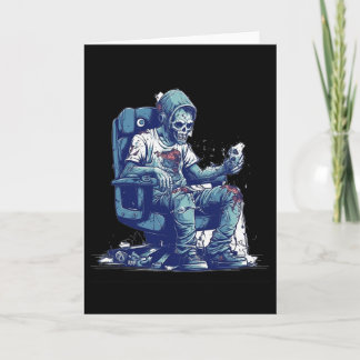 Zombie Gamer Halloween Costume Gaming Videospiel C Karte