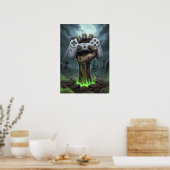 Zombie Gamer Hand - Undead Controller Grip Poster (Küche)