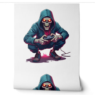 Zombie-Gamer � Lustiges Halloween-Gaming-Shirt Tapete