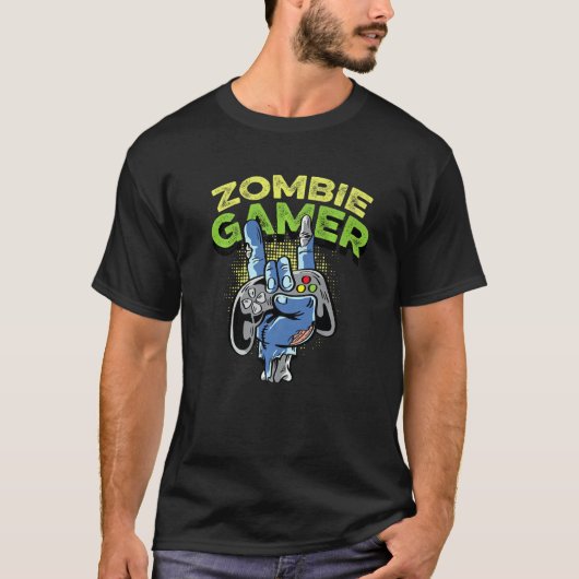 Zombie-Gamer T-Shirt (Vorderseite)