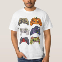 Zombie-Gaming-Controller-Shirt, Gruseliges Gamer-S