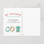 Zombie GEHEN ZURÜCK neues Zuhause-Adressen-Bewegen Ankündigungspostkarte (Rückseite)