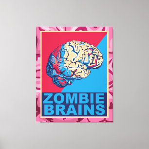 Zombie-Gehirn Leinwanddruck