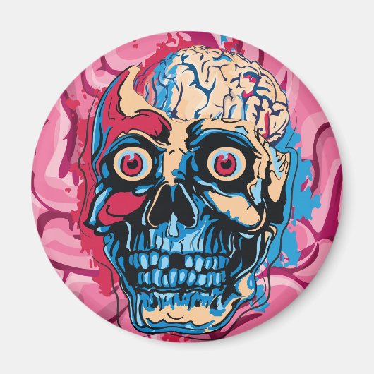 Zombie-Gehirn Magnet (Vorne)