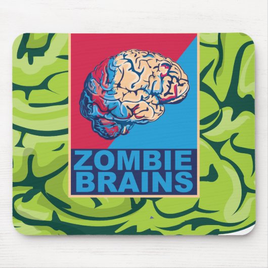 Zombie-Gehirn Mousepad (Vorne)