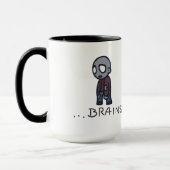 Zombie-Gehirn-Tasse Tasse (Links)