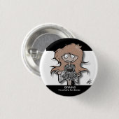 Zombie-Gehirne für Abendessen Button (Vorne & Hinten)