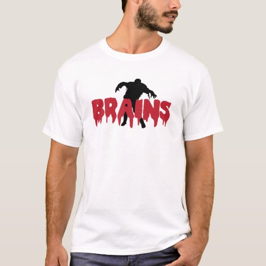 Zombie-Gehirne T-Shirt (Vorderseite)