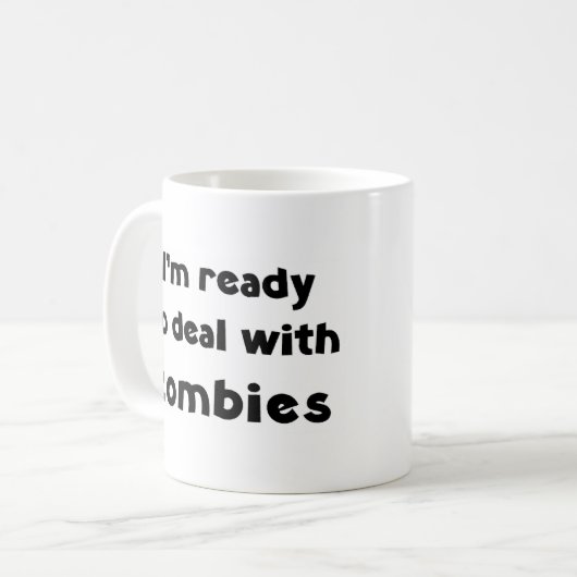 Zombie-Geschäft Kaffeetasse (Vorderseite Links)
